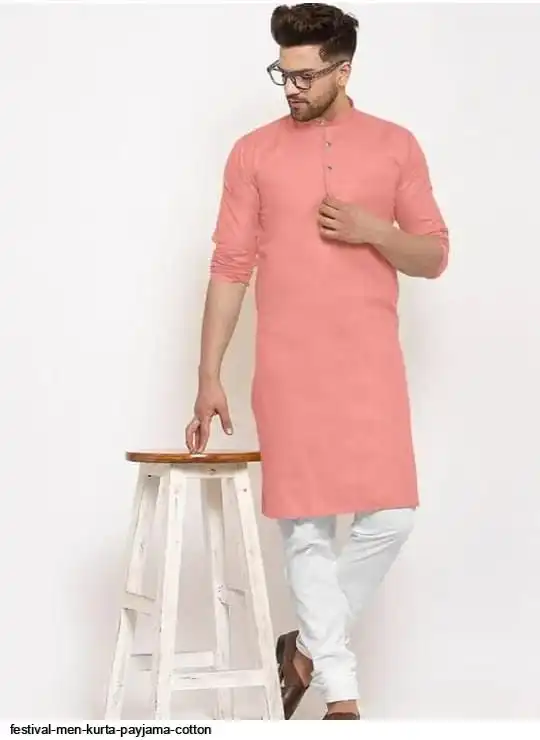 FESTIVAL MEN KURTA PAYJAMA COTTON E