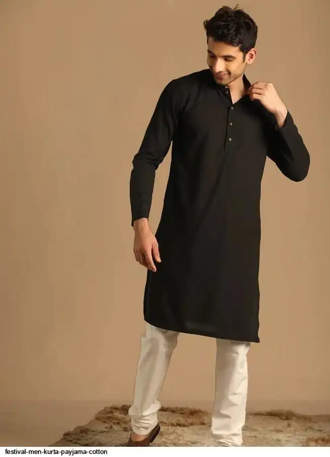 FESTIVAL MEN KURTA PAYJAMA COTTON D