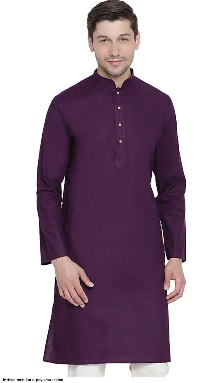 FESTIVAL MEN KURTA PAYJAMA COTTON F