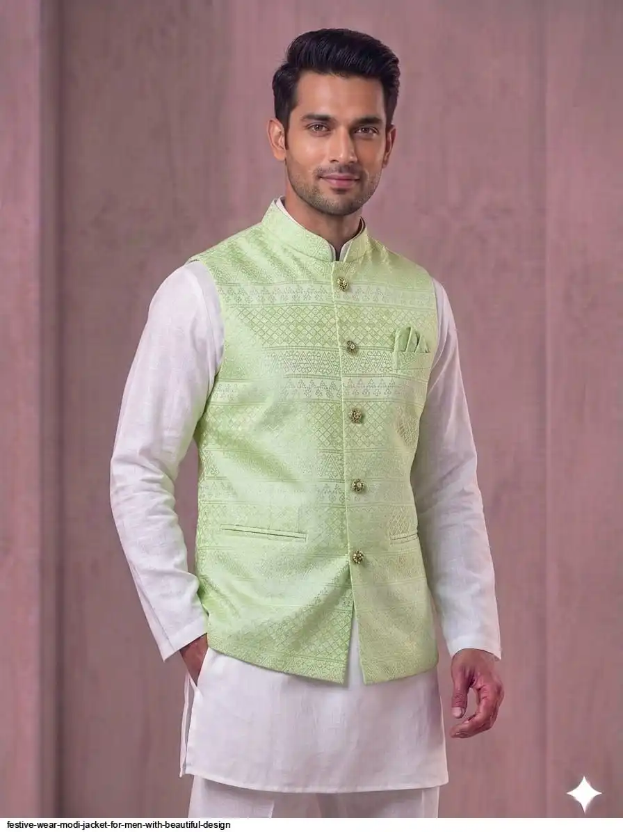 FESTIVE WEAR MODI JACKET FOR MEN WITH BEAUTIFUL DESIGN 7