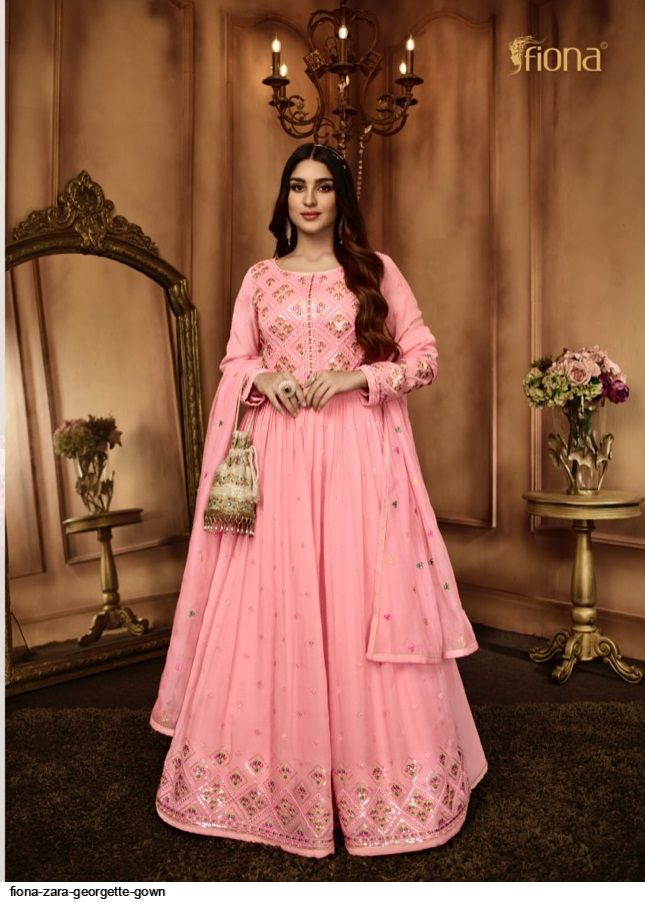 FIONA ZARA GEORGETTE GOWN