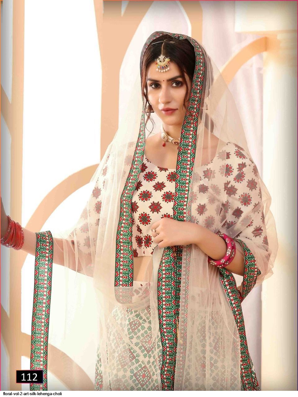 FLORAL VOL 2 ART SILK LEHENGA CHOLI