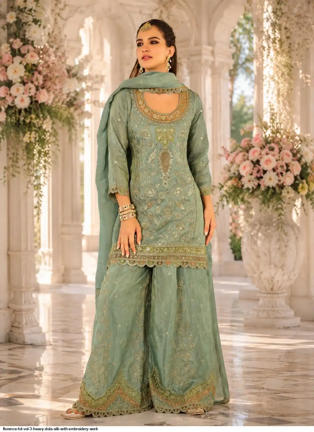 FLORENCE HIT VOL 3 HEAVY DOLA SILK WITH EMBROIDERY WORK A
