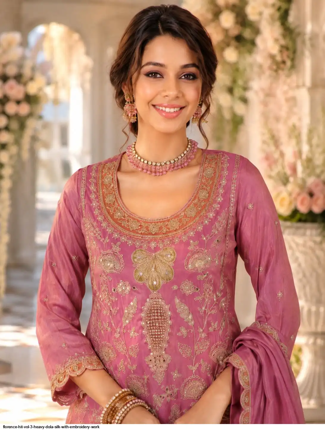 FLORENCE HIT VOL 3 HEAVY DOLA SILK WITH EMBROIDERY WORK B