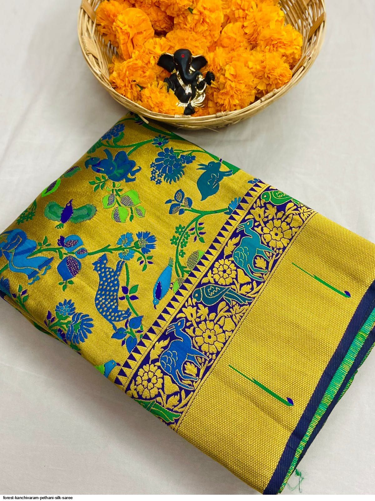 FOREST KANCHIVARAM PETHANI SILK SAREE