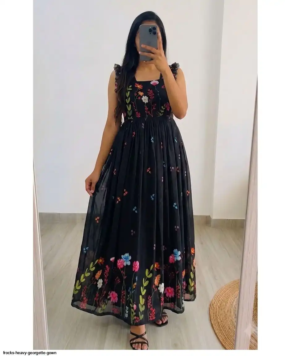 FROCKS HEAVY GEORGETTE GOWN B