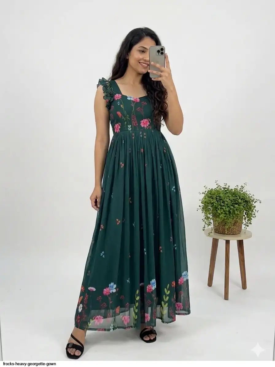 FROCKS HEAVY GEORGETTE GOWN C