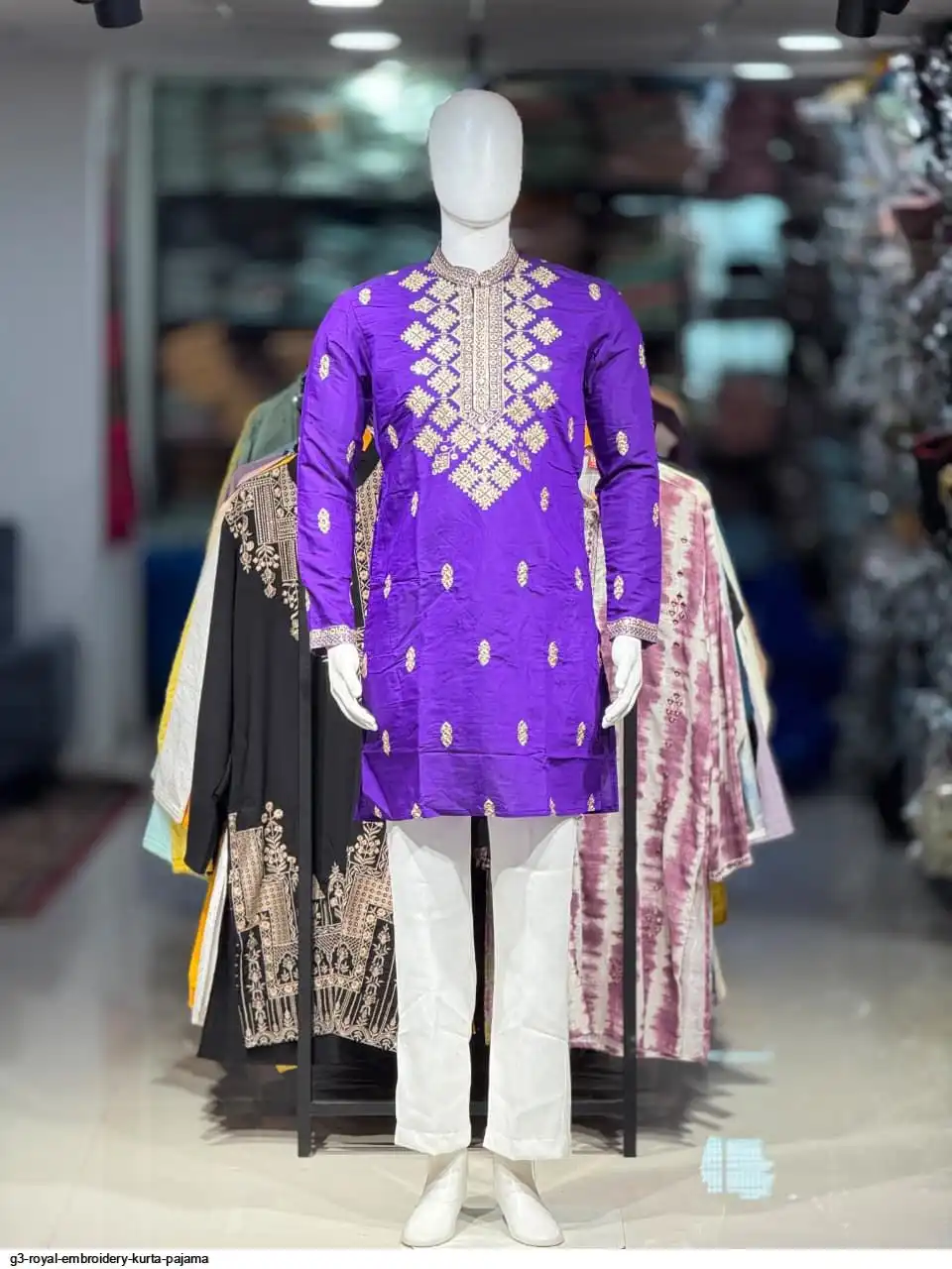 G3 ROYAL EMBROIDERY KURTA PAJAMA C