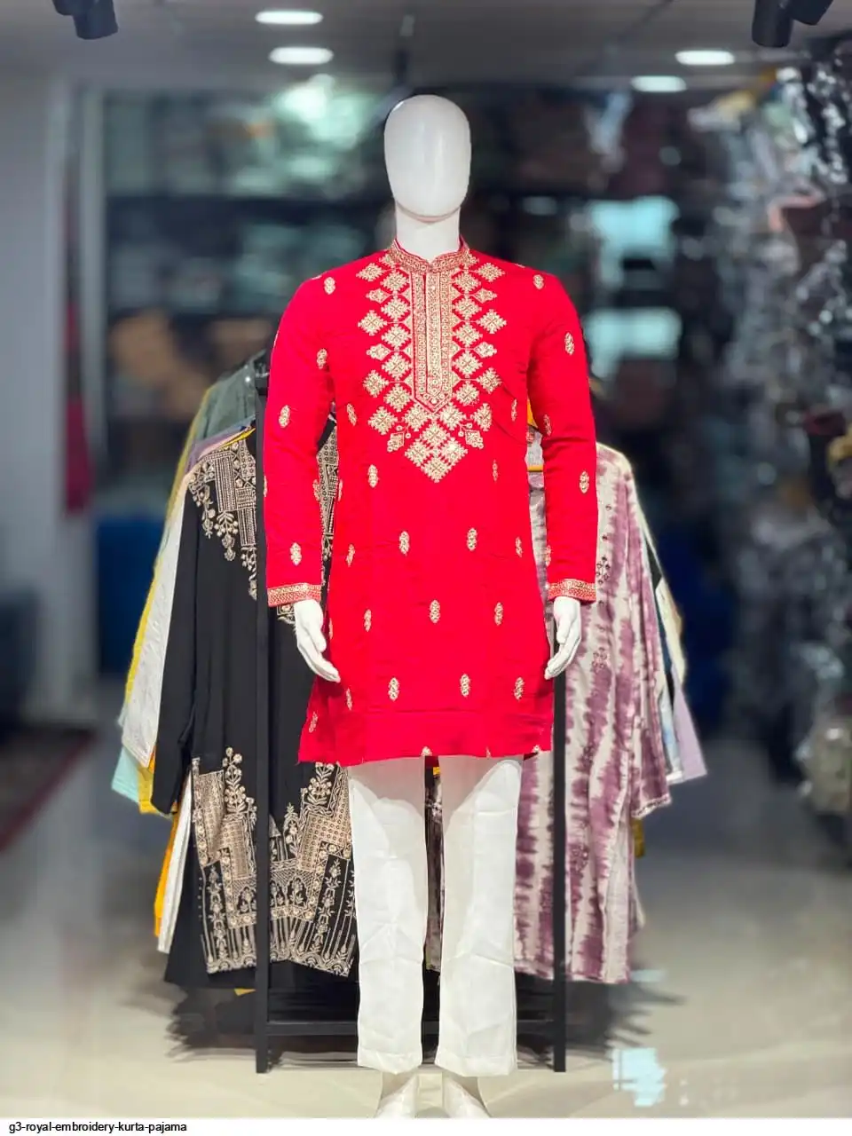 G3 ROYAL EMBROIDERY KURTA PAJAMA D