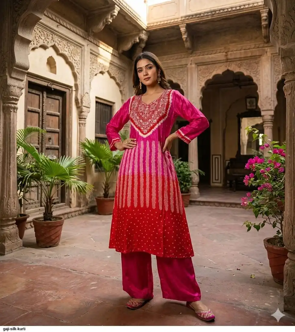 GAJI SILK KURTI 3