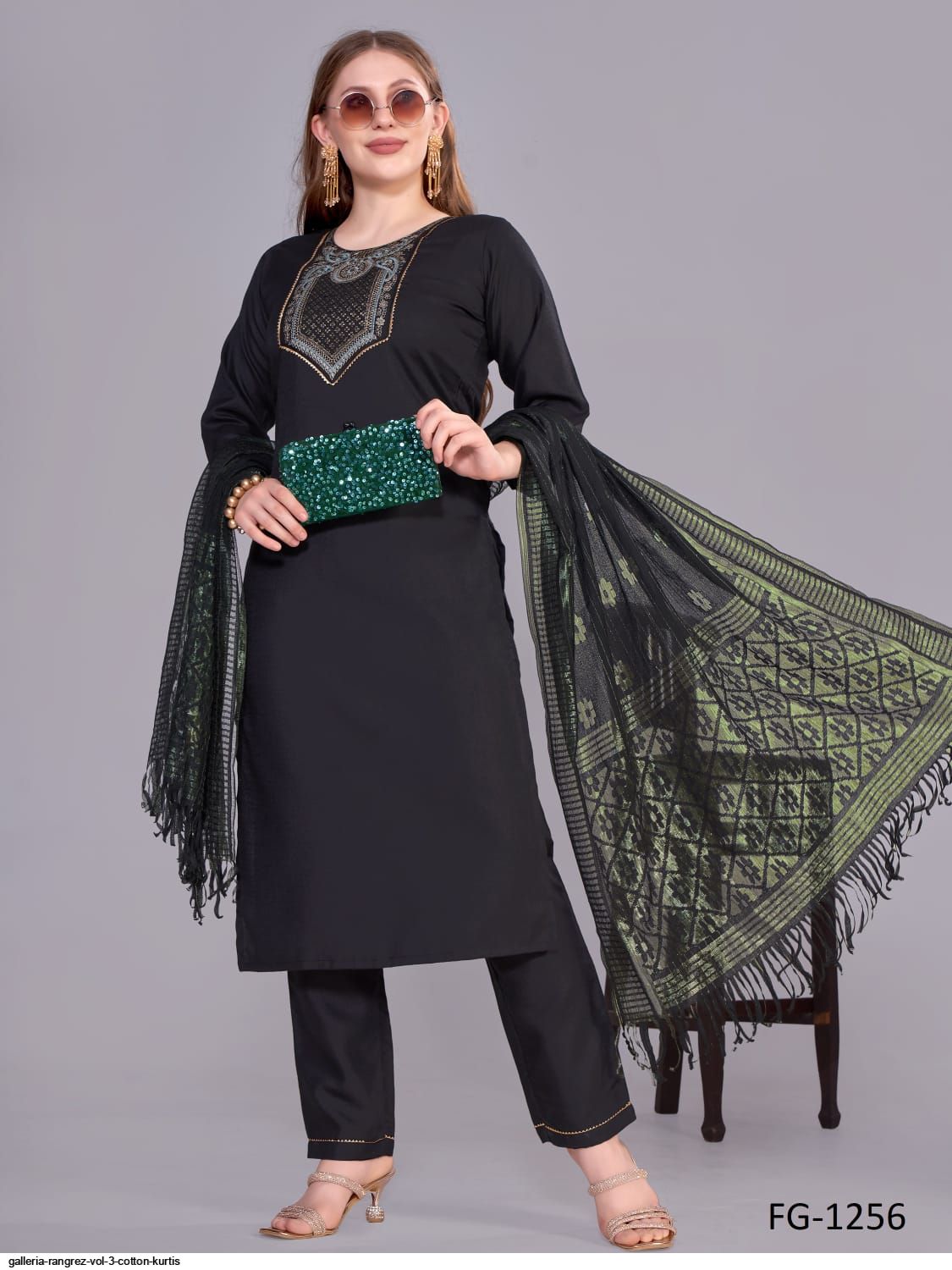 GALLERIA RANGREZ VOL 3 COTTON KURTIS