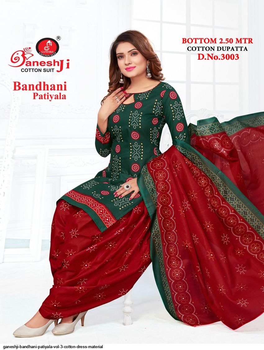 Lakhani Bandhani vol 3 Pure Cotton Print Wholesale Dress Material Collection