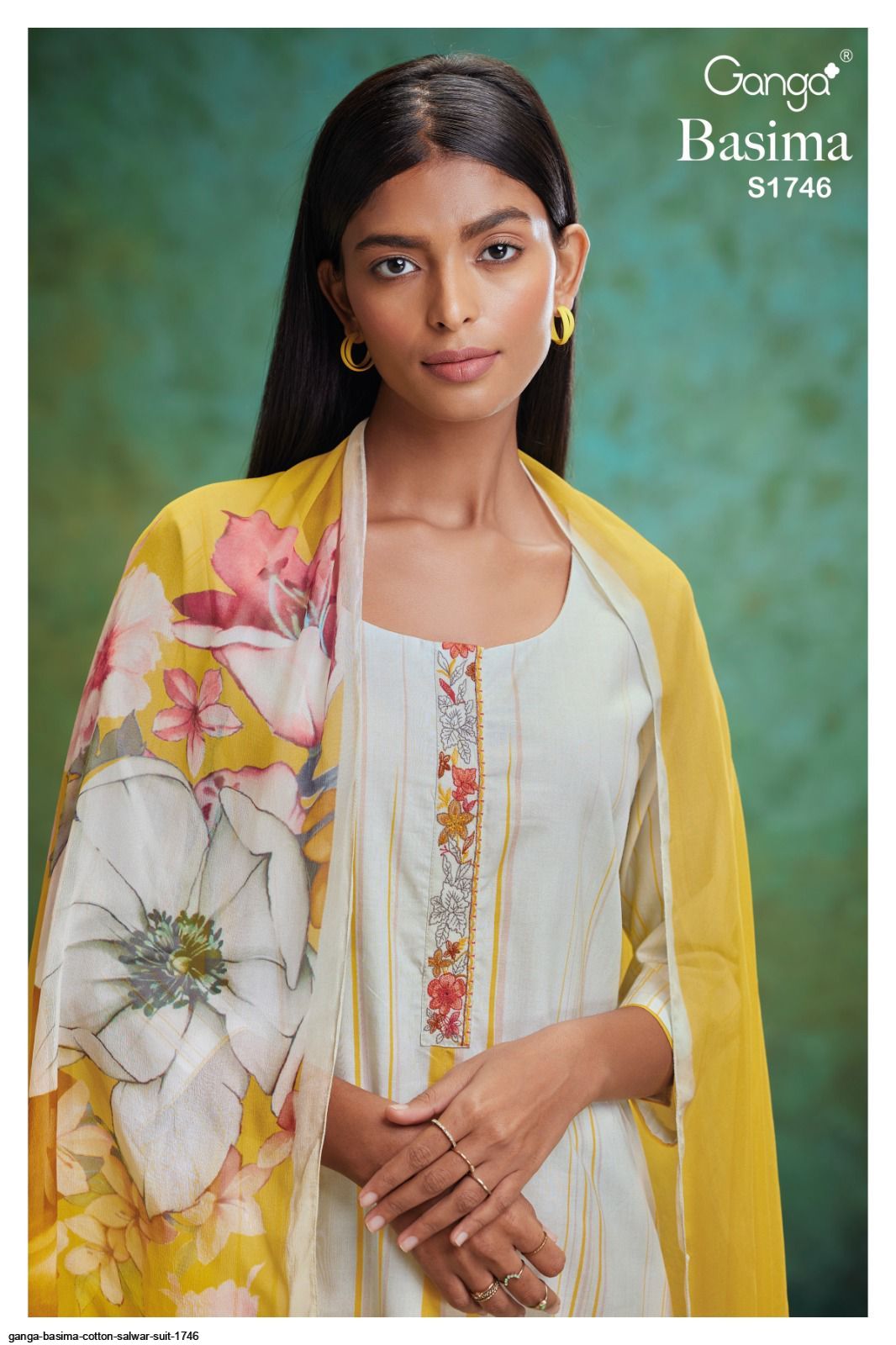 GANGA BASIMA COTTON SALWAR SUIT 1746