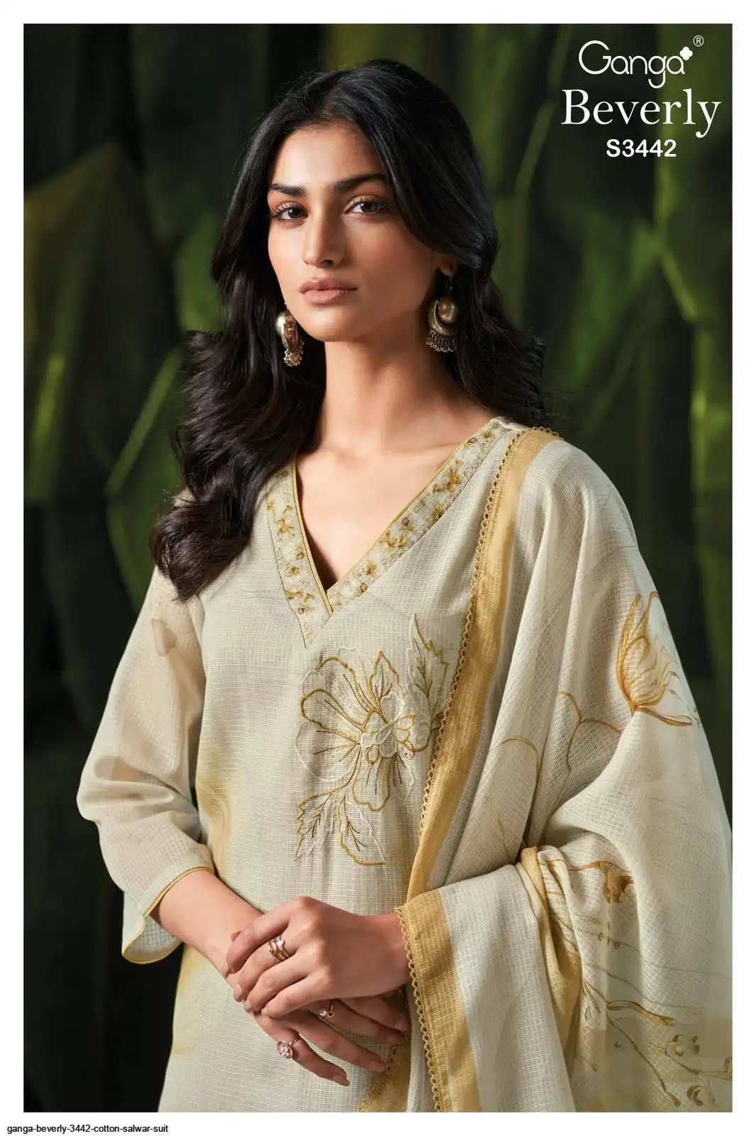 GANGA BEVERLY 3442 COTTON SALWAR SUIT