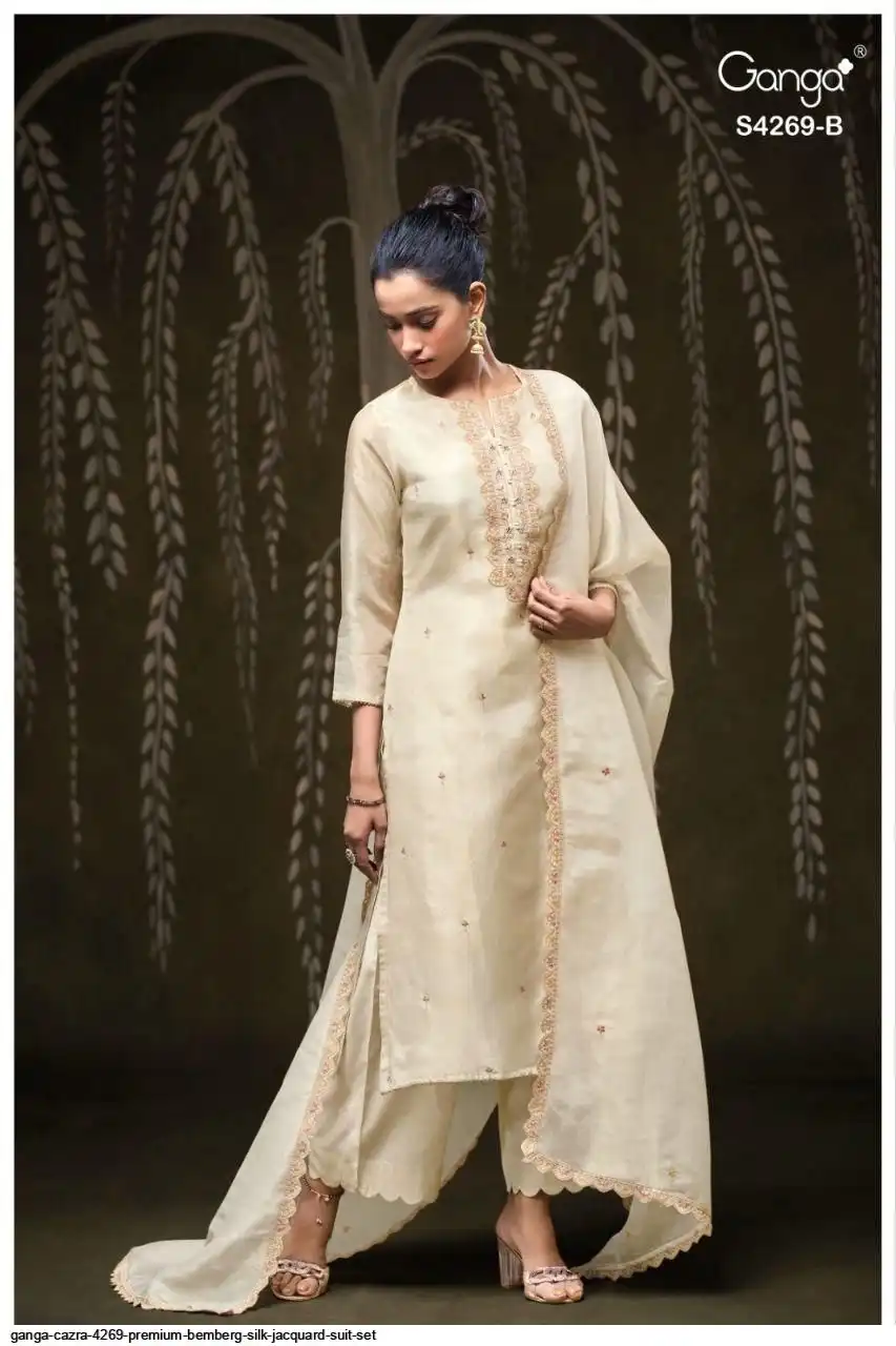 Ganga CAZRA 4269 Bemberg Silk Suit