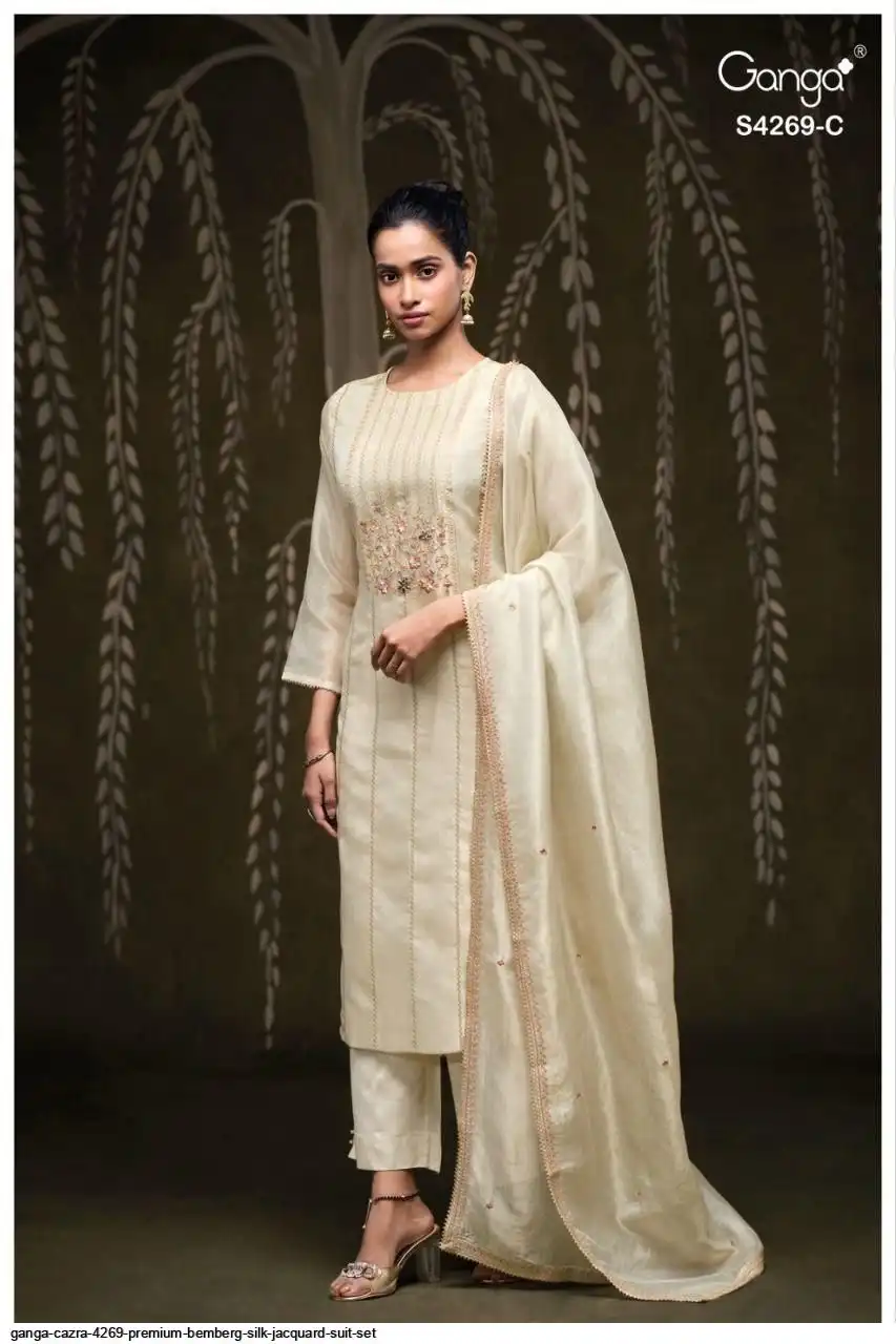 Ganga CAZRA 4269 Bemberg Silk Suit