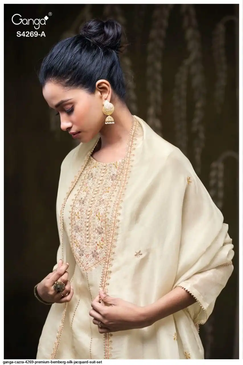 Ganga CAZRA 4269 Bemberg Silk Suit