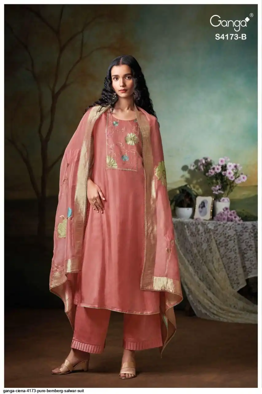 4173 Raphael Ganga Ciena 4173 Pure Bemberg Salwar Suit
