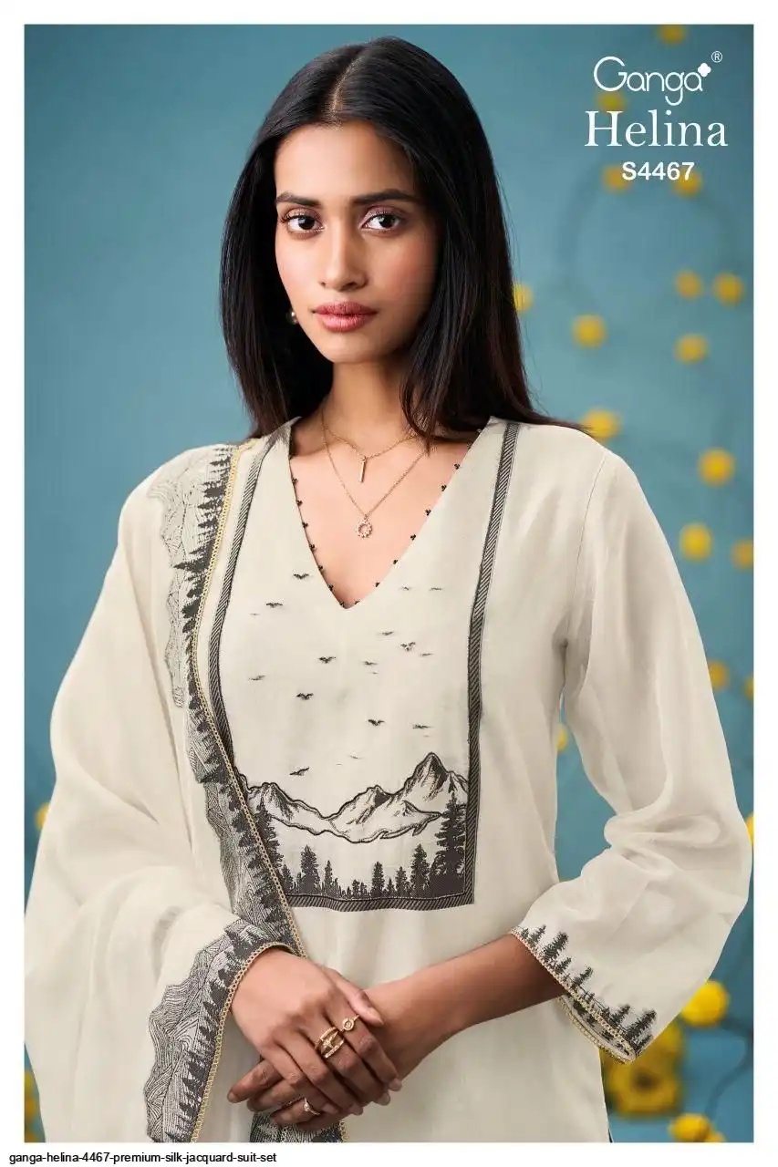domina sleeve collection 6セット sirluze 他 GANGA Helina 4467 Silk Jacquard Suit Wholesale