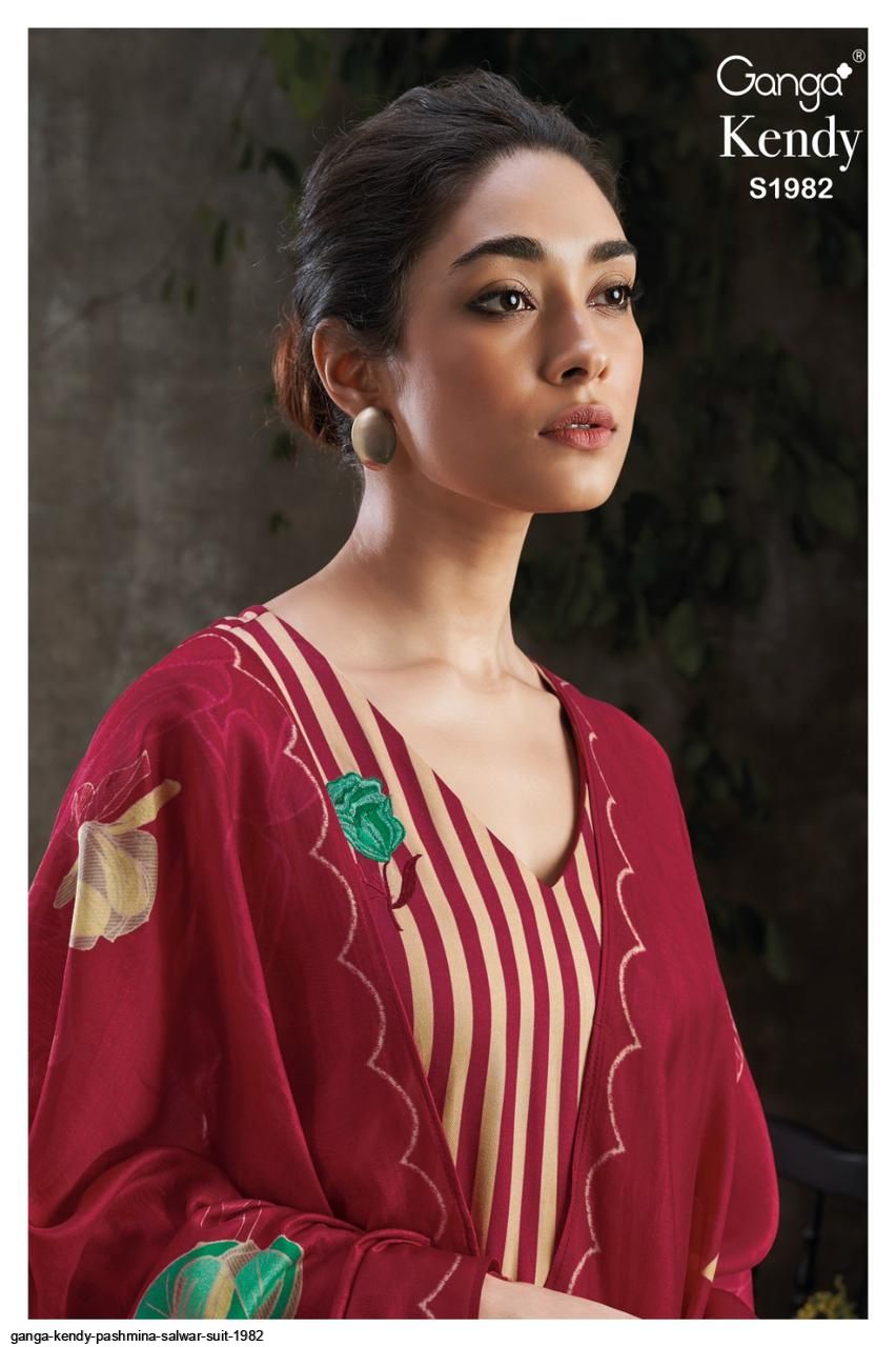 GANGA KENDY PASHMINA SALWAR SUIT 1982