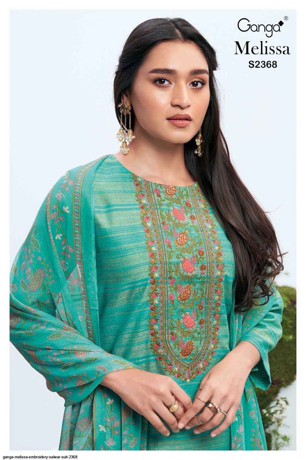 GANGA MELISSA EMBROIDERY SALWAR SUIT 2368