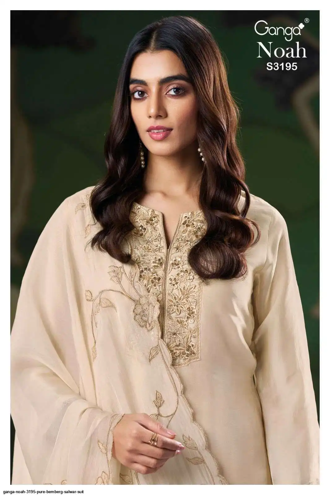 GANGA NOAH 3195 PURE BEMBERG SALWAR SUIT