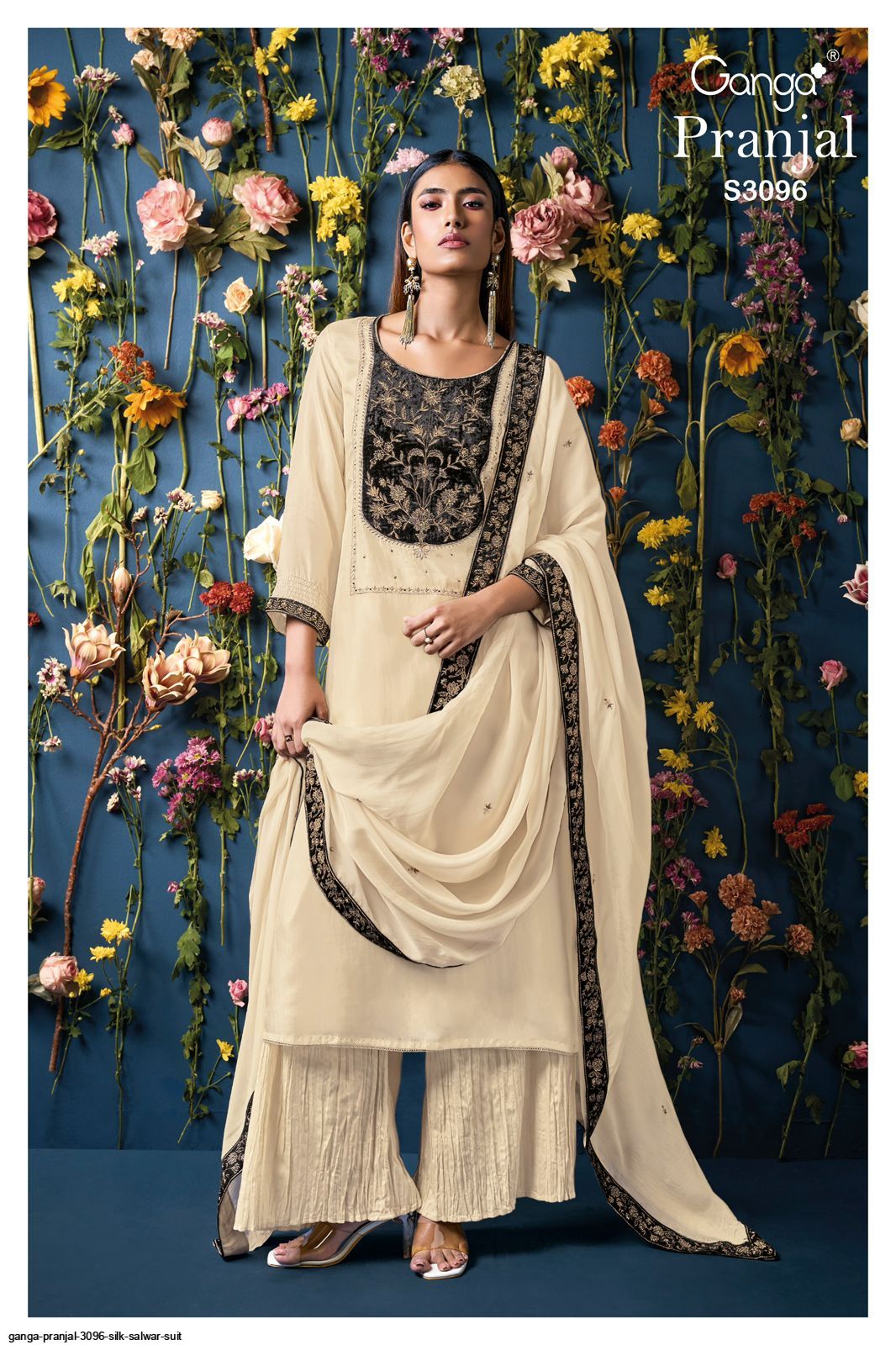GANGA PRANJAL 3096 SILK SALWAR SUIT