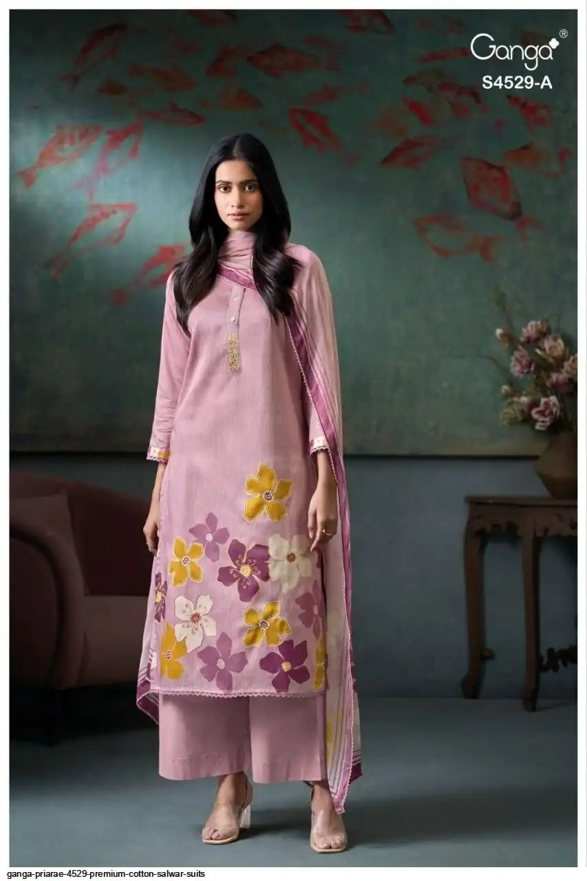 4529 Roshan GANGA PRIARAE 4529 Premium Cotton Satin Printed