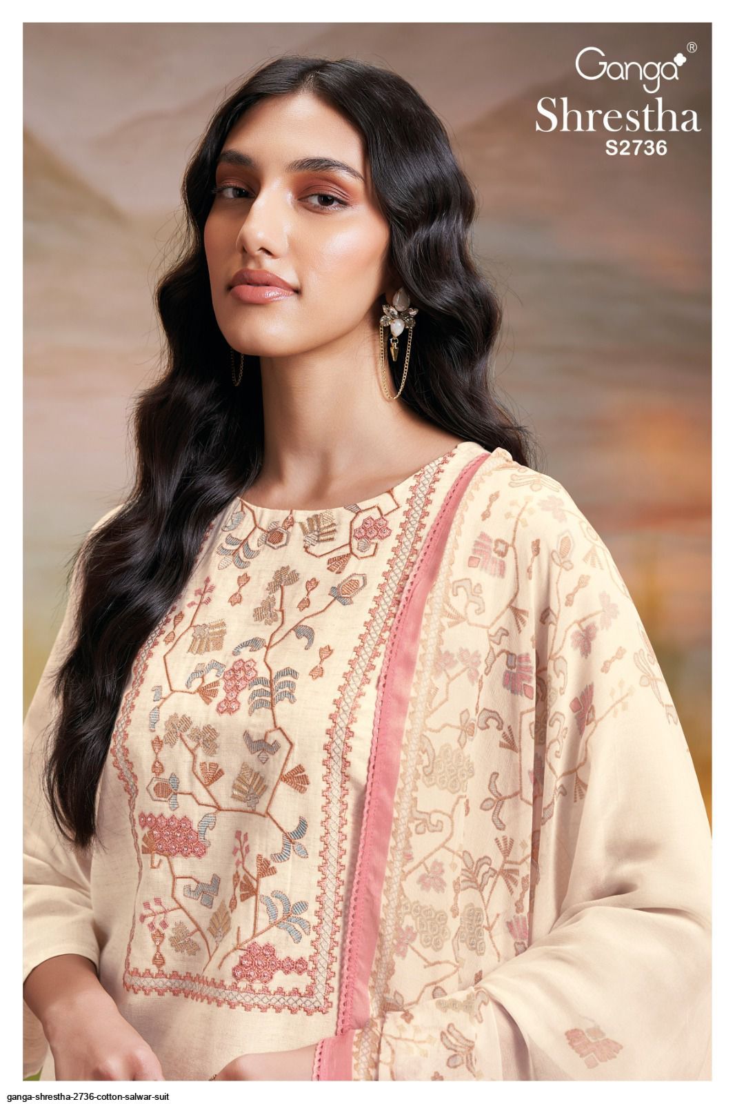 GANGA SHRESTHA 2736 COTTON SALWAR SUIT