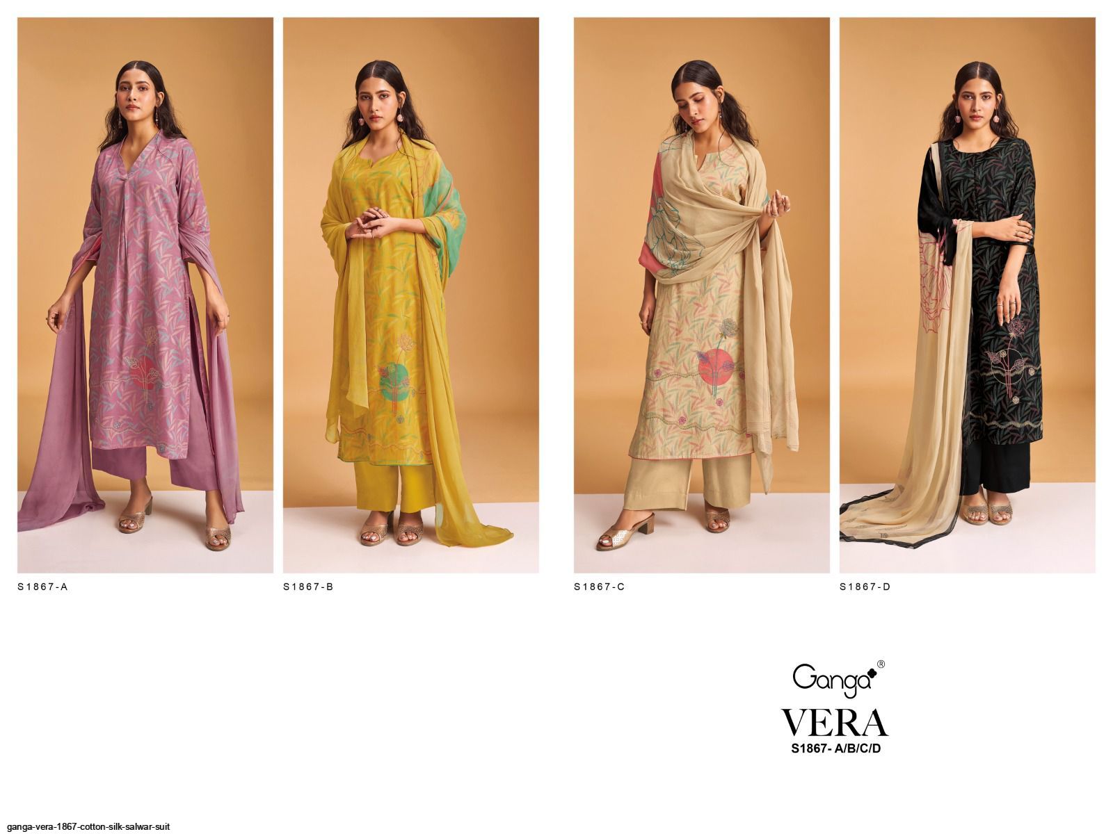 Aspyn 2242 By Ganga Heavy Organza Designer Dress Material Wholesale Online  - The Ethnic World