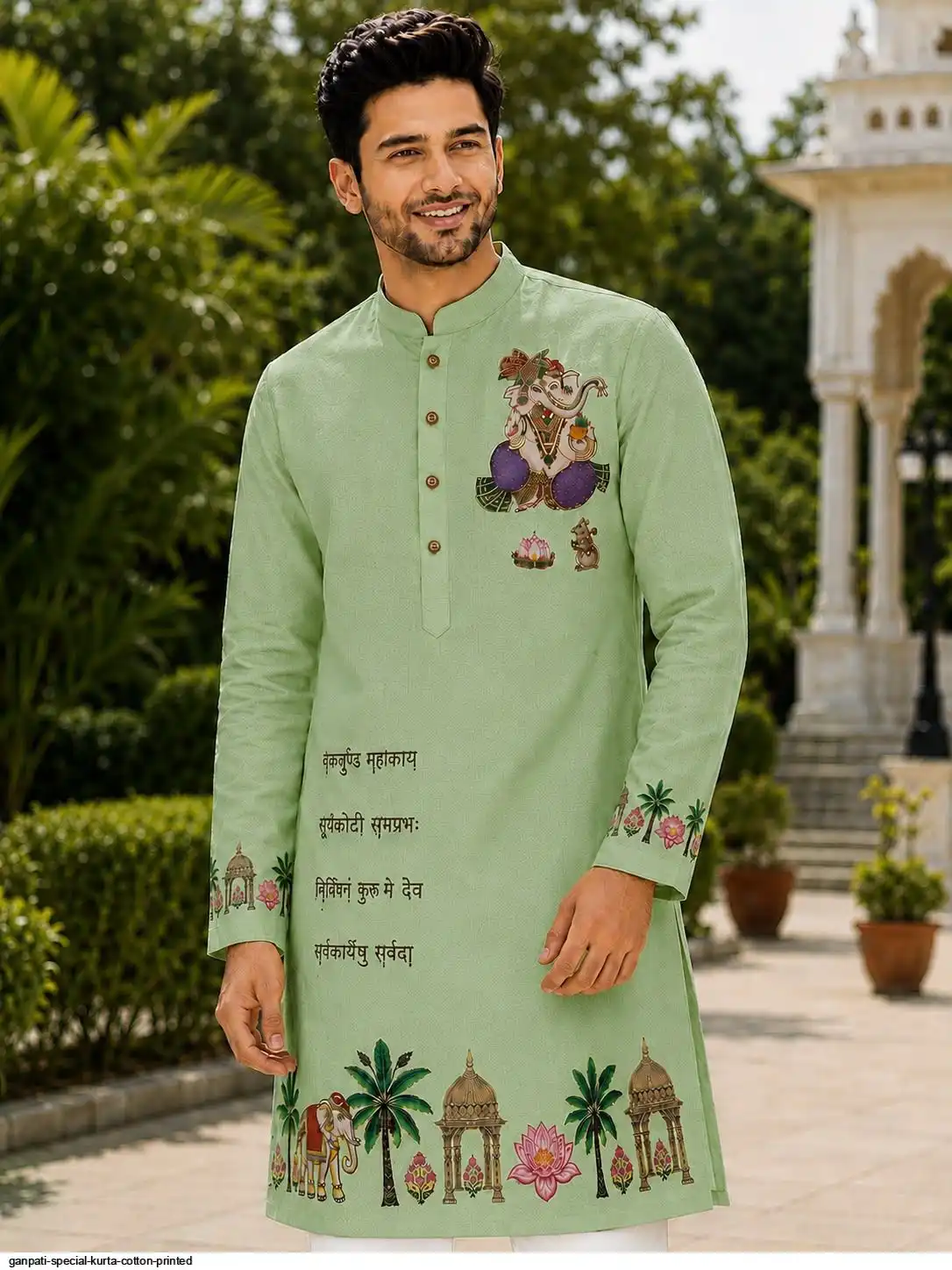 GANPATI SPECIAL KURTA COTTON PRINTED C