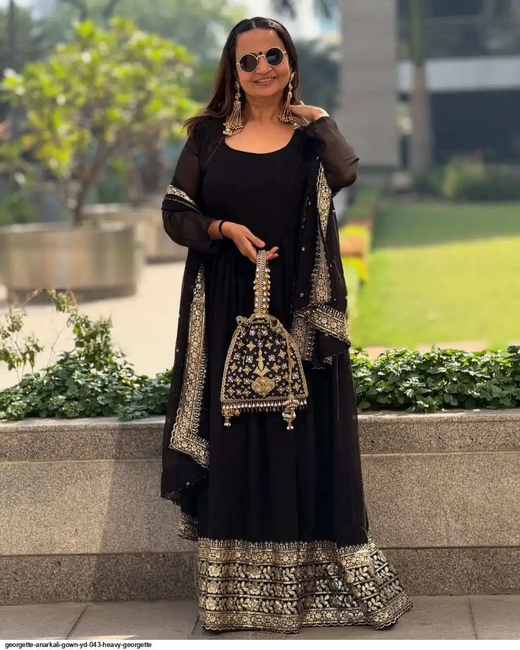 GEORGETTE ANARKALI GOWN YD 043 HEAVY GEORGETTE 1