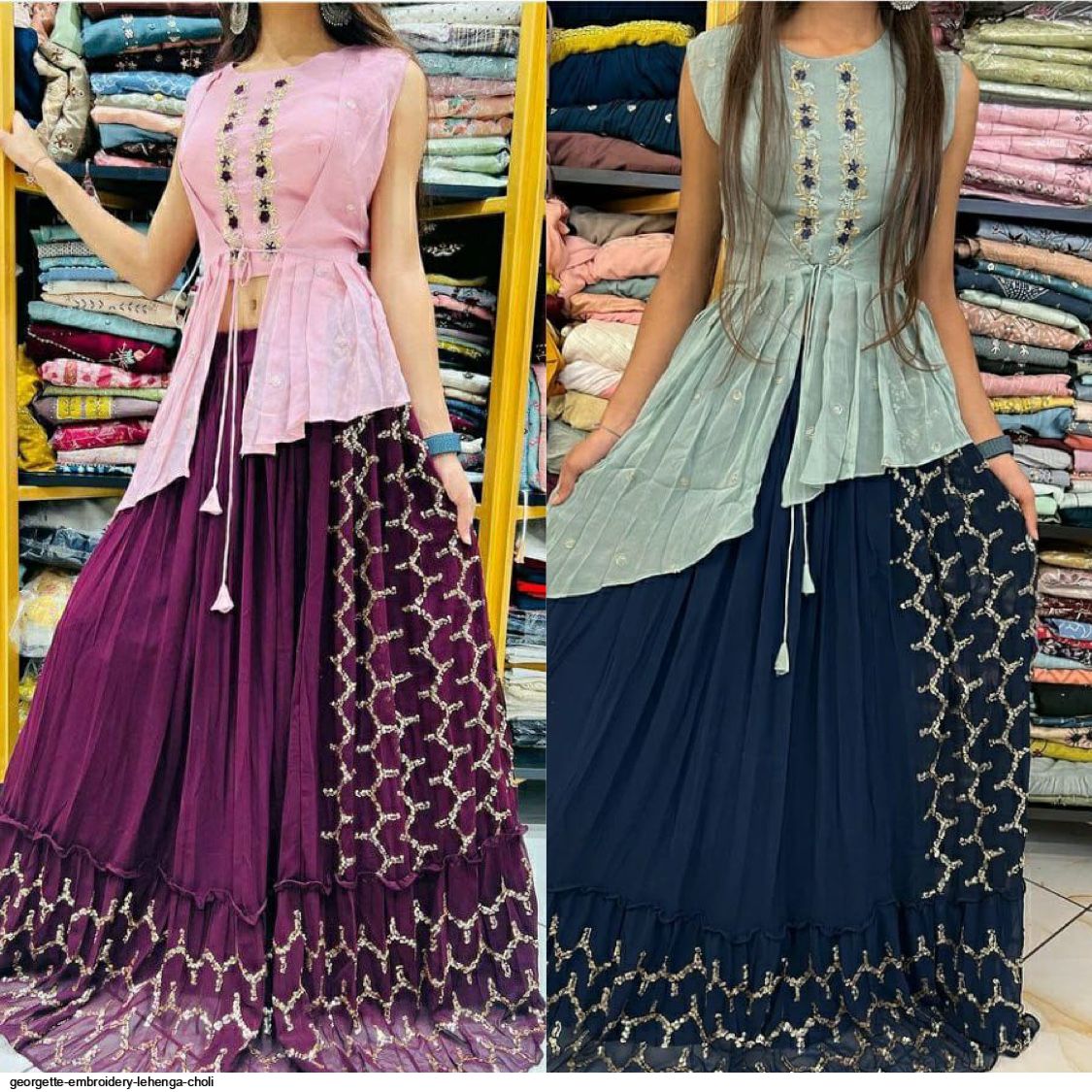 Georgette Stitched Bridal Lehenga Choli, Size: Free Size at Rs 1799 in  Ankleshwar