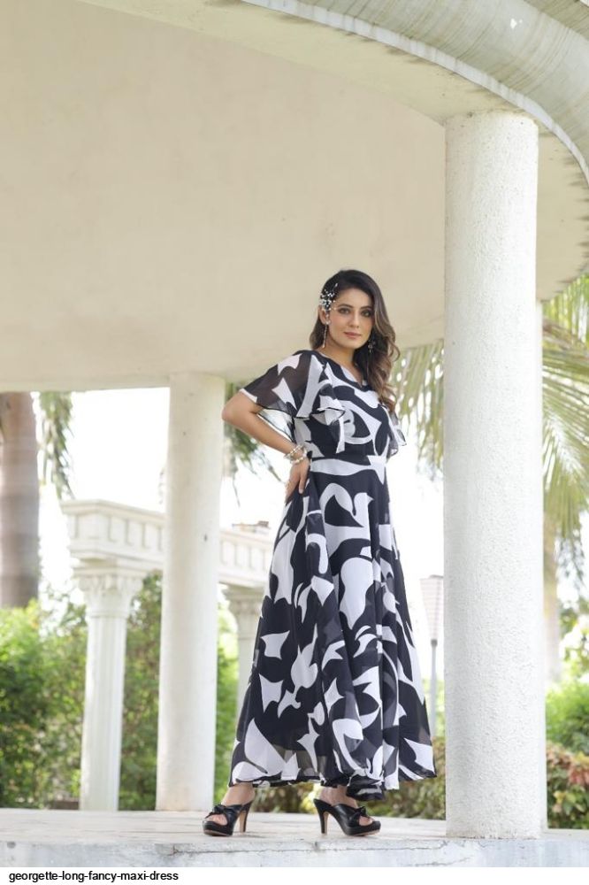 Vaani Georgette Long Dress - House Of Anecdotes – House of Anecdotes