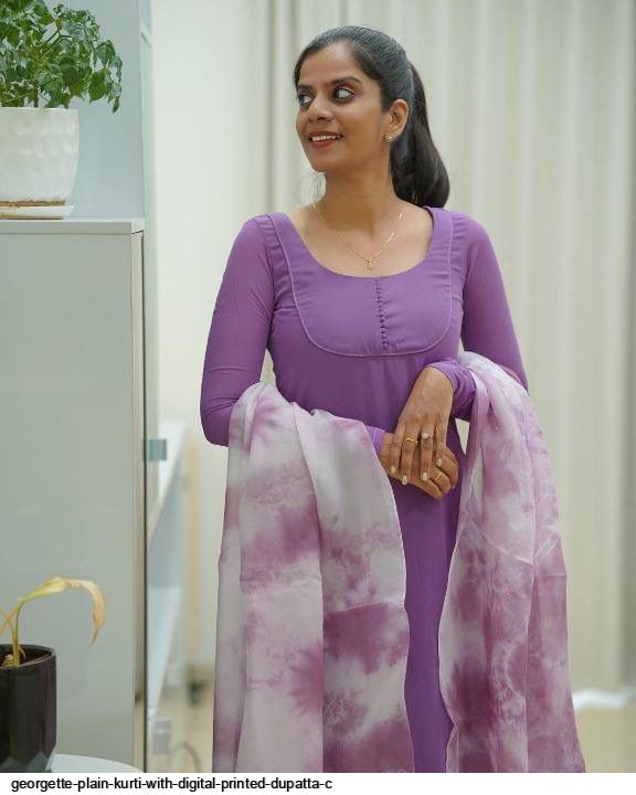 Aggregate 94+ georgette plain kurti design best - thtantai2