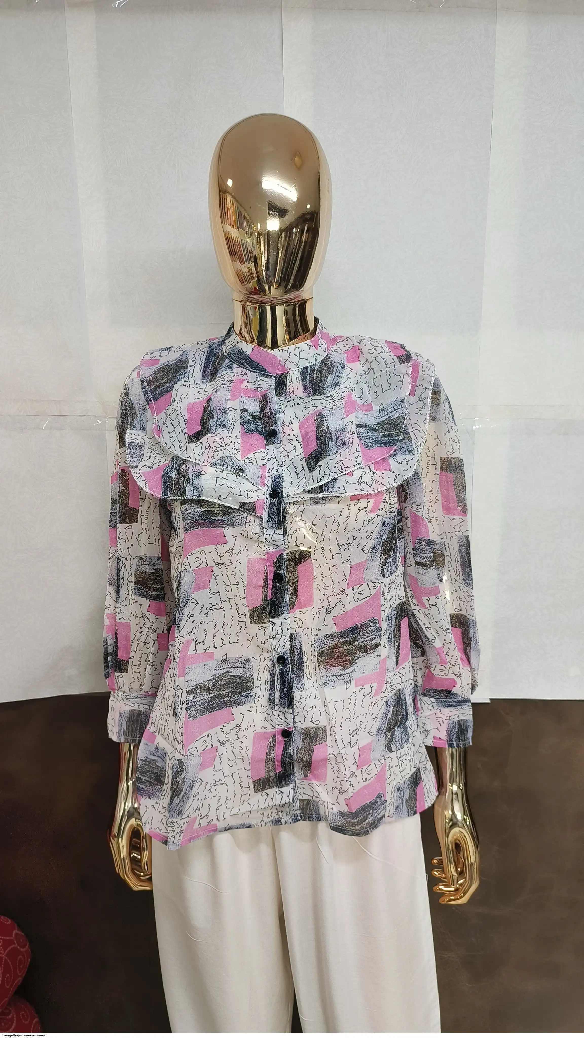 GEORGETTE PRINT WESTERN WEAR 3