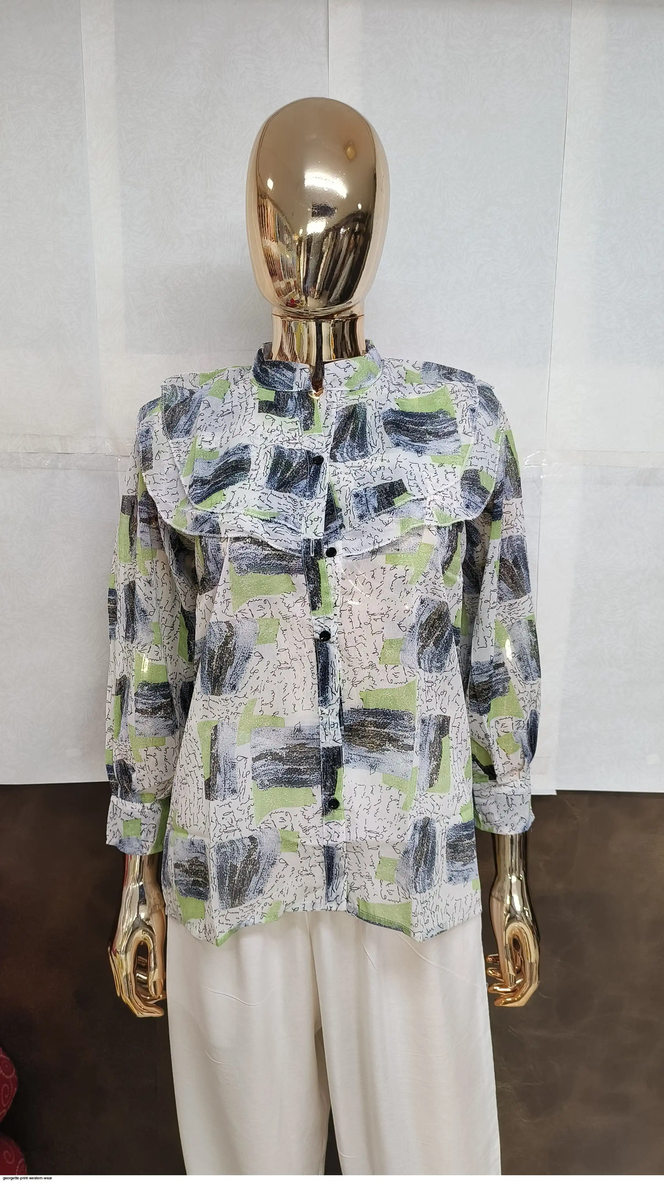 GEORGETTE PRINT WESTERN WEAR 4
