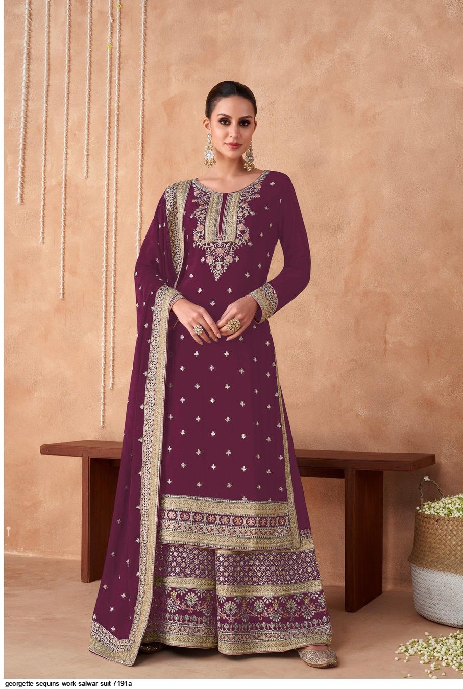 Georgette Fabric Sangeet Special Salwar Suit Trending