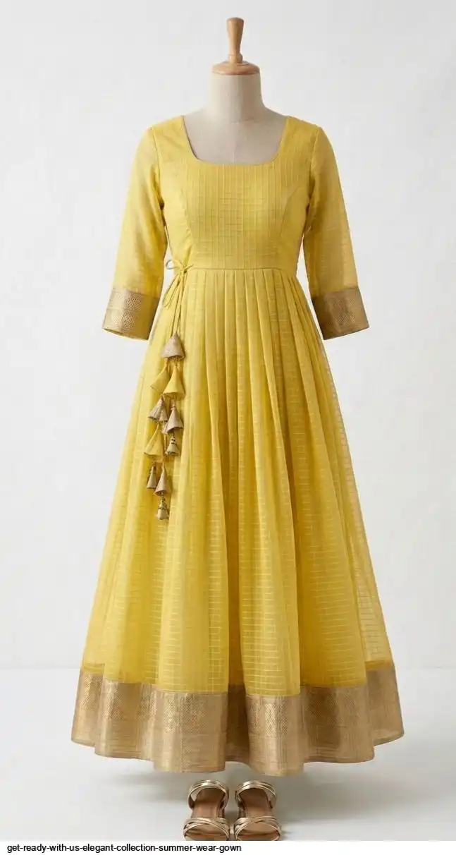 GET READY WITH US ELEGANT COLLECTION SUMMER WEAR GOWN 2