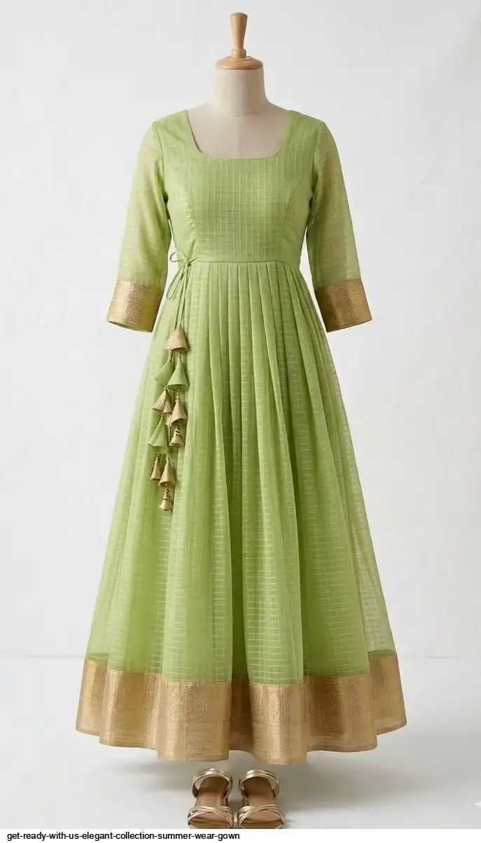 GET READY WITH US ELEGANT COLLECTION SUMMER WEAR GOWN 1