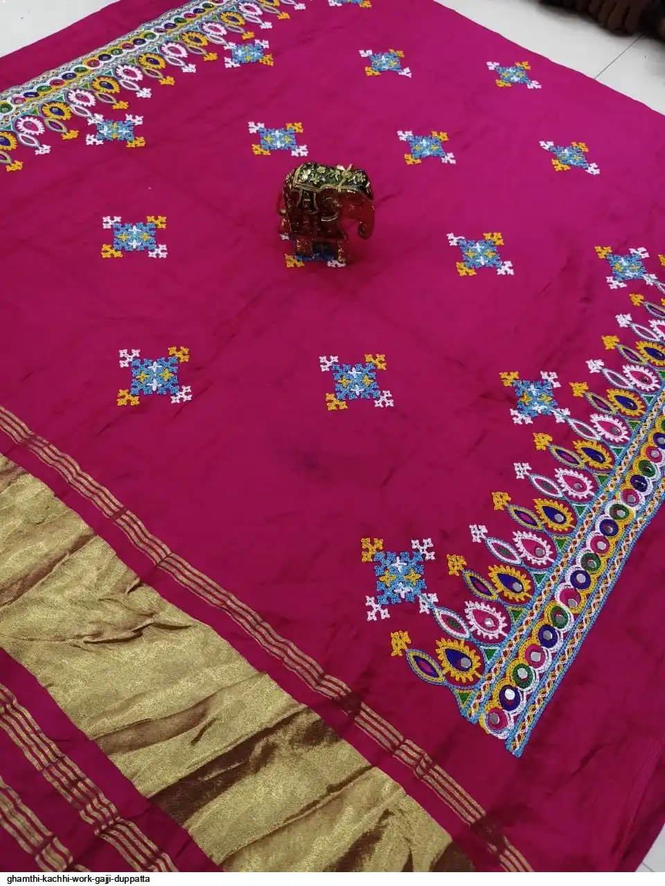 GHAMTHI KACHHI WORK GAJJI DUPPATTA 8