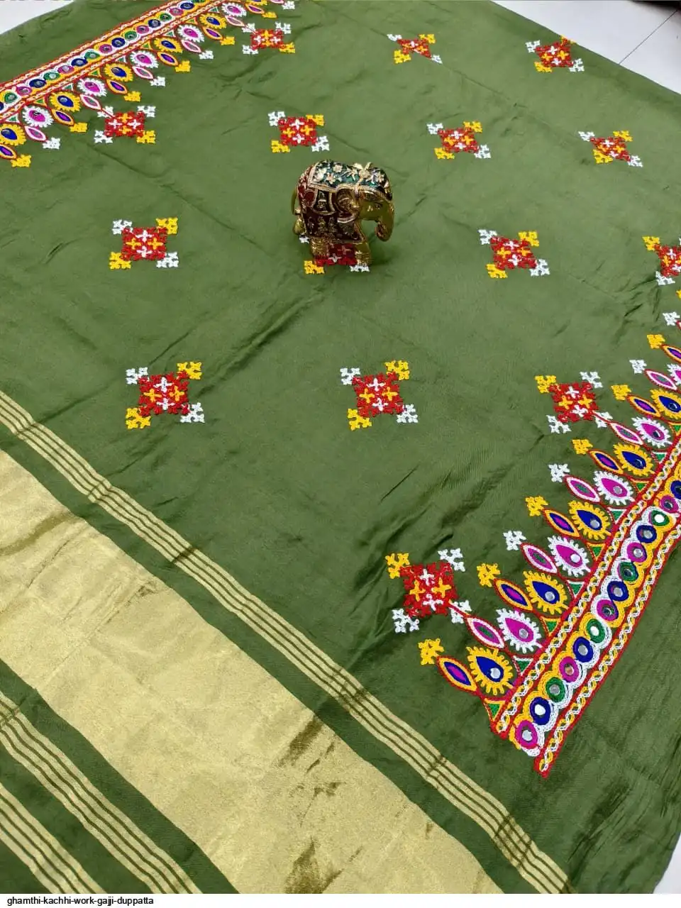 GHAMTHI KACHHI WORK GAJJI DUPPATTA 9