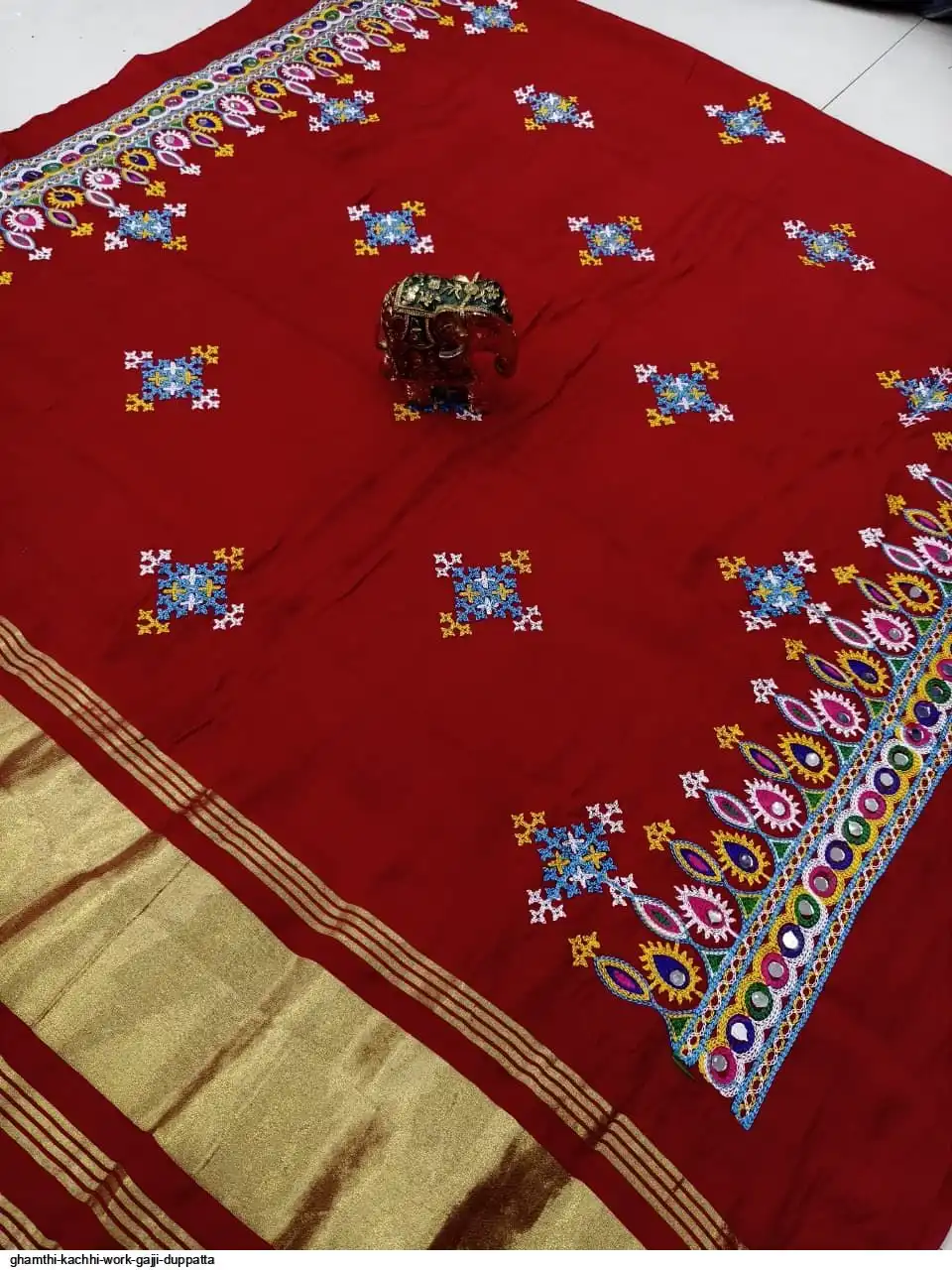 GHAMTHI KACHHI WORK GAJJI DUPPATTA 12