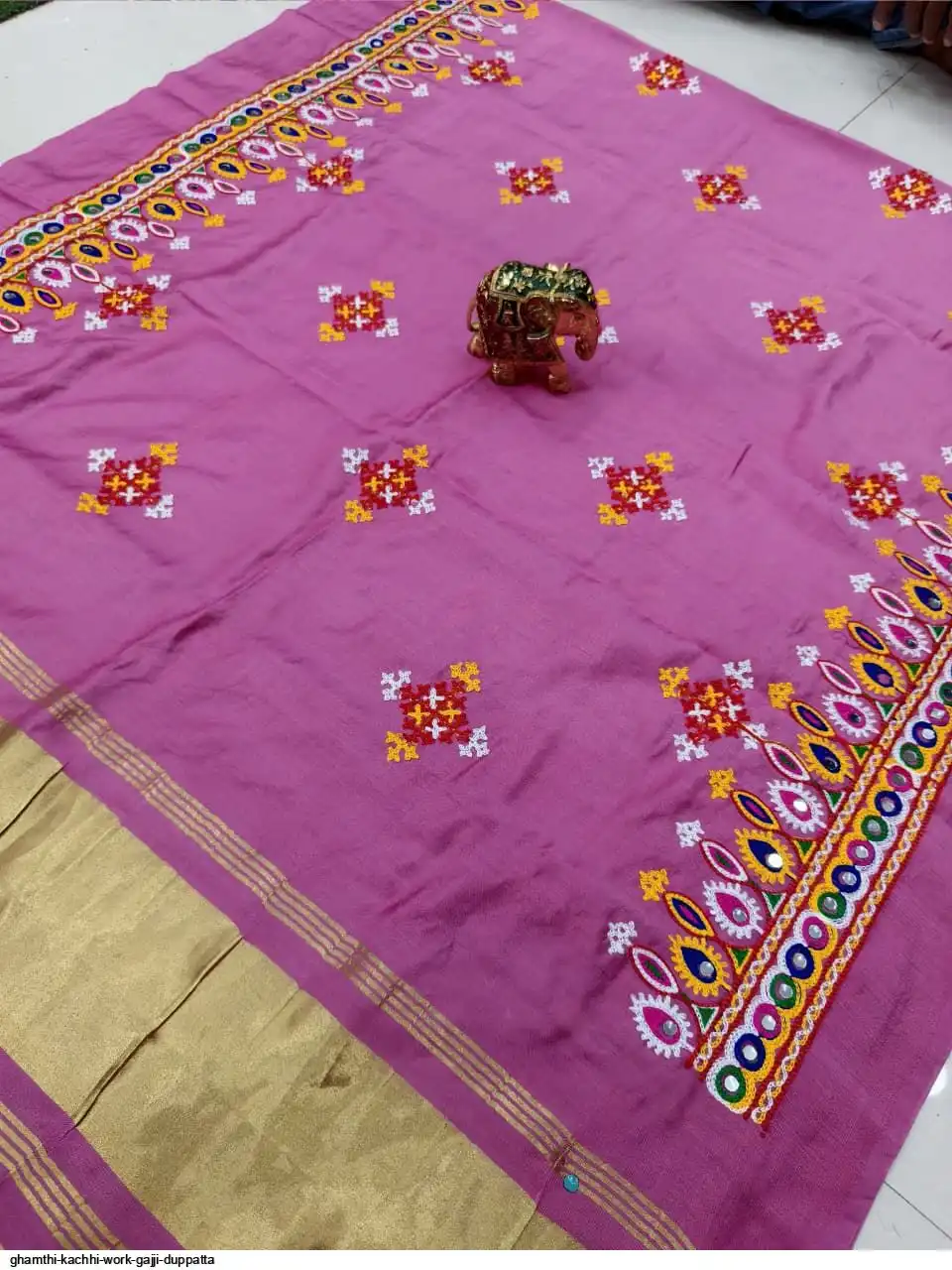 GHAMTHI KACHHI WORK GAJJI DUPPATTA 13