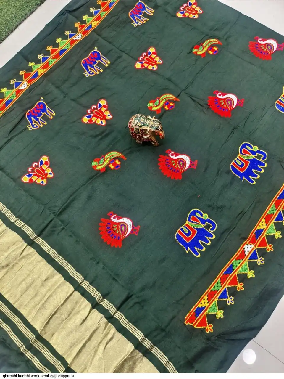 GHAMTHI KACHHI WORK SEMI GAJJI DUPPATTA 1