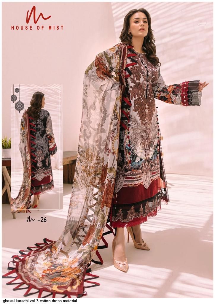 Keval Fab K Kasha Vol 1 Cotton Printed Karachi Style Salwar Suits Dress  Material Wholesaler Surat