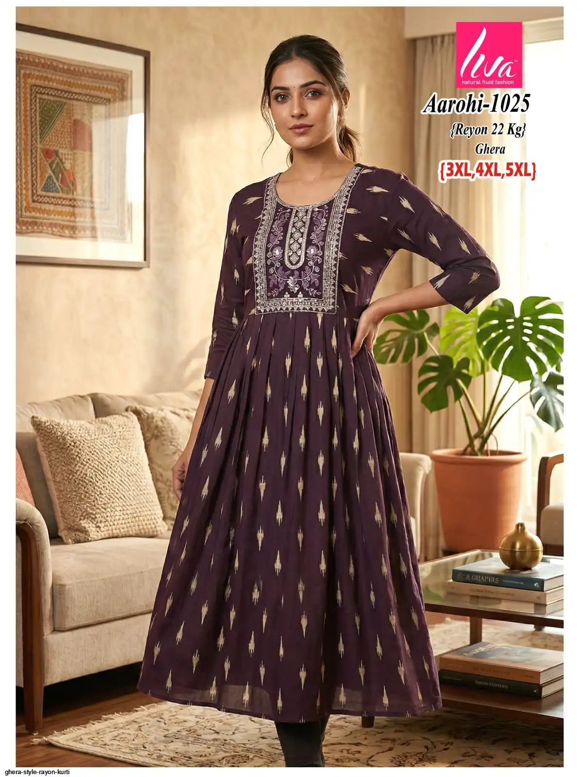 LIVA STYLE RAYON KURTI 10