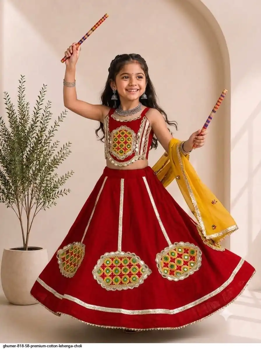 GHUMER 818 58 PREMIUM COTTON LEHENGA CHOLI 1