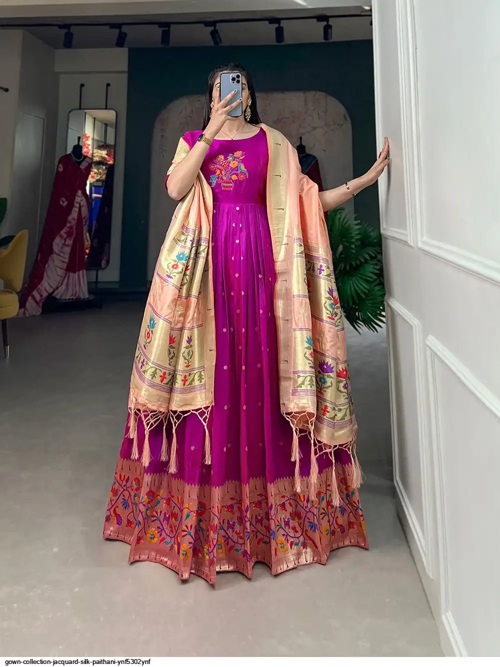 GOWN COLLECTION JACQUARD SILK PAITHANI YNF5302YNF 2
