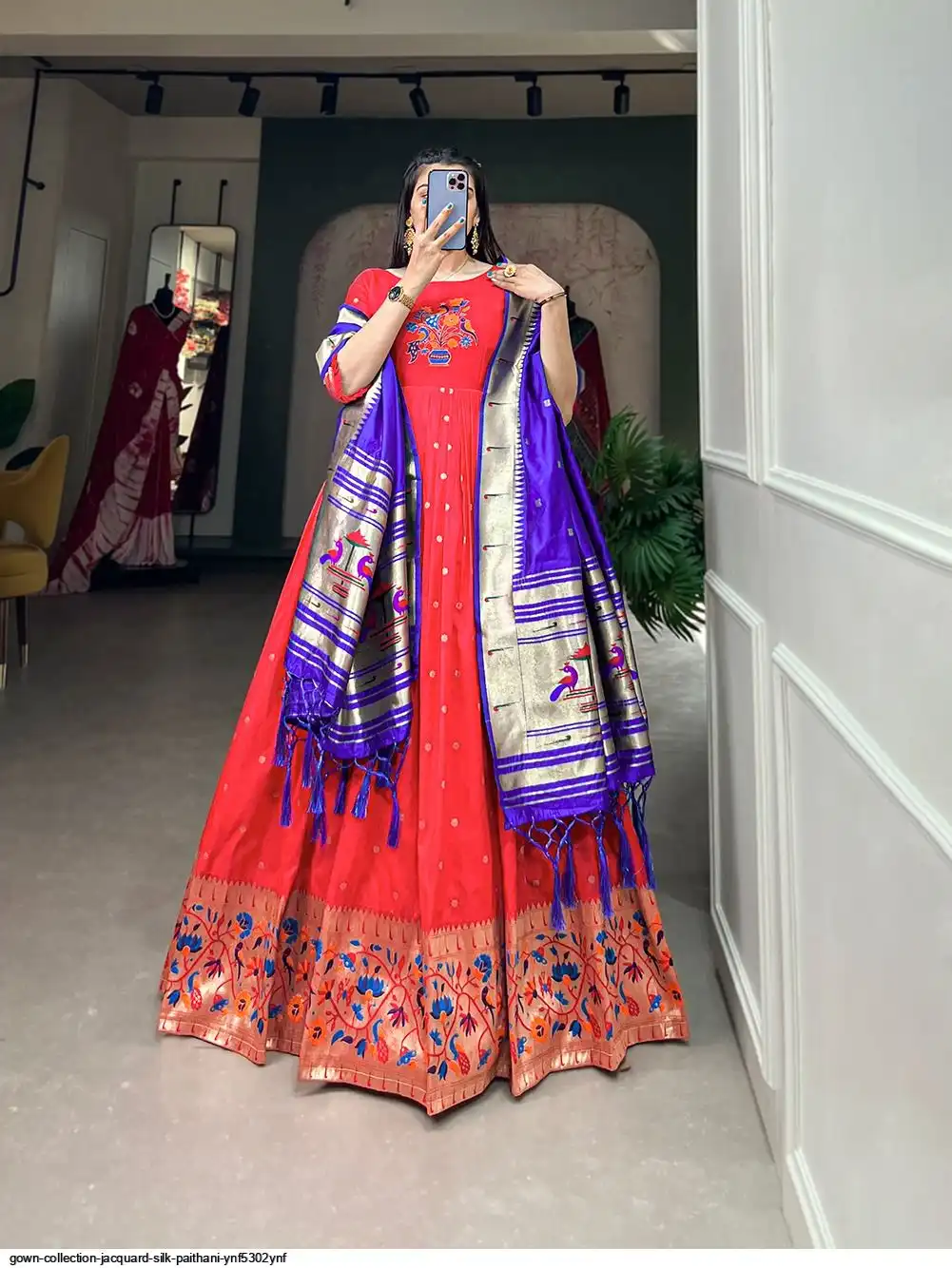 GOWN COLLECTION JACQUARD SILK PAITHANI YNF5302YNF 3